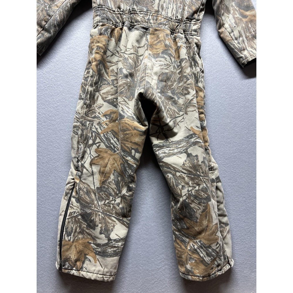 VTG Liberty Hunting Coveralls Youth 10 Regular Brown Realtree Camo Insulated USA - Picture 8 of 14